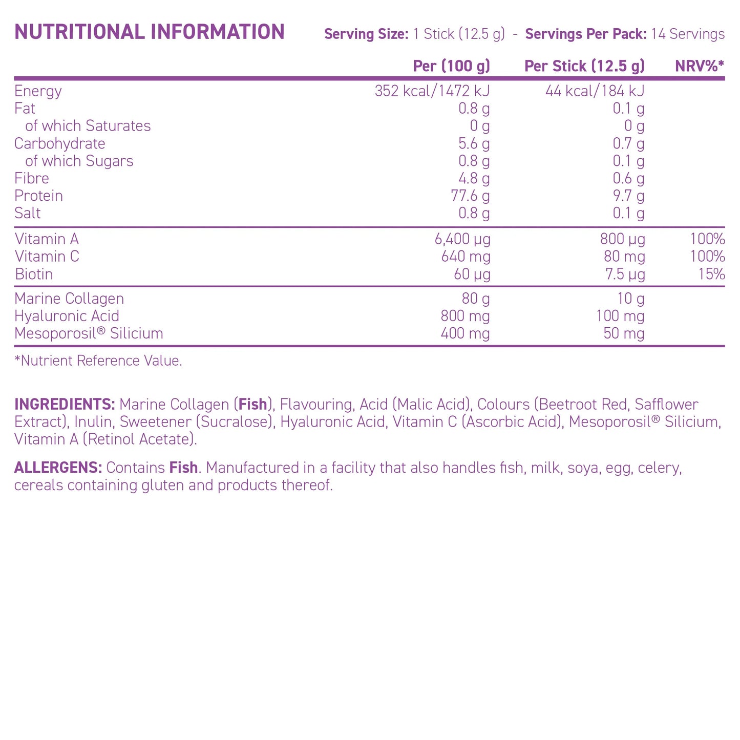 Coleen's Marine Collagen (14 Servings)