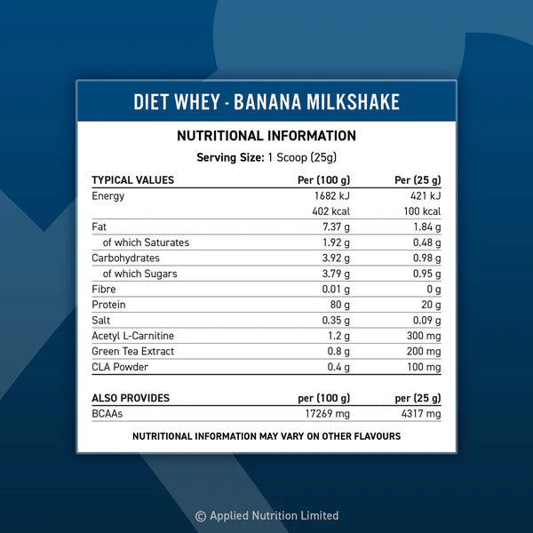 Diet Whey Protein 450g (18 Servings)