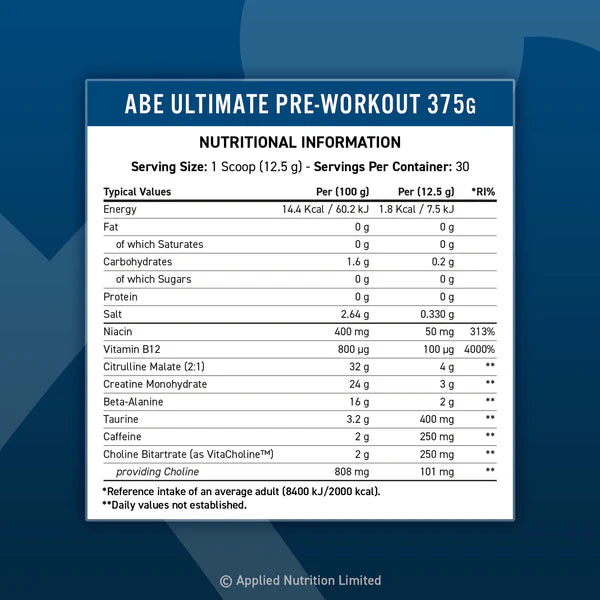 ABE All Black Everything - Pre-Workout Powder 375g